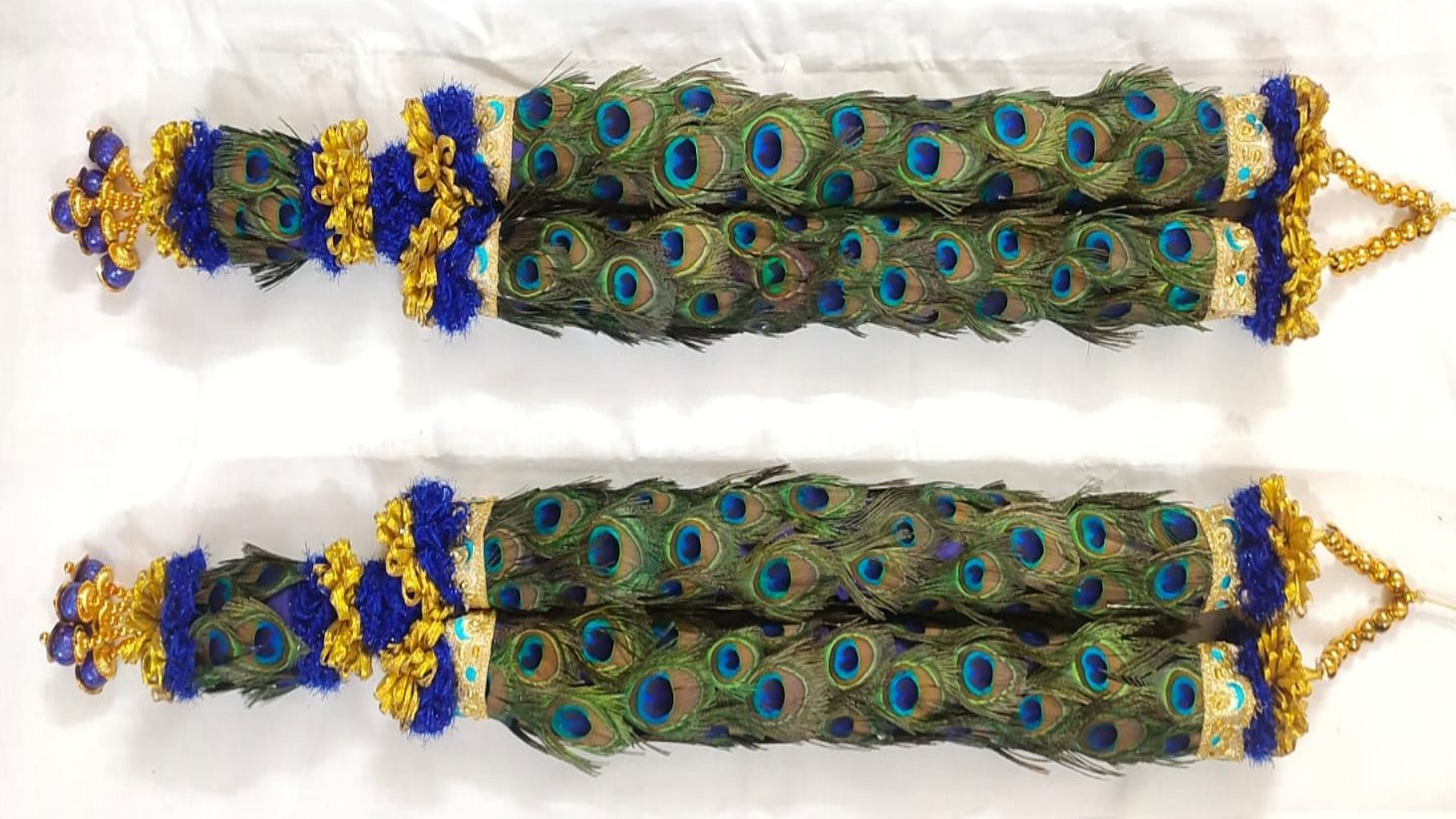 peacock tile garland