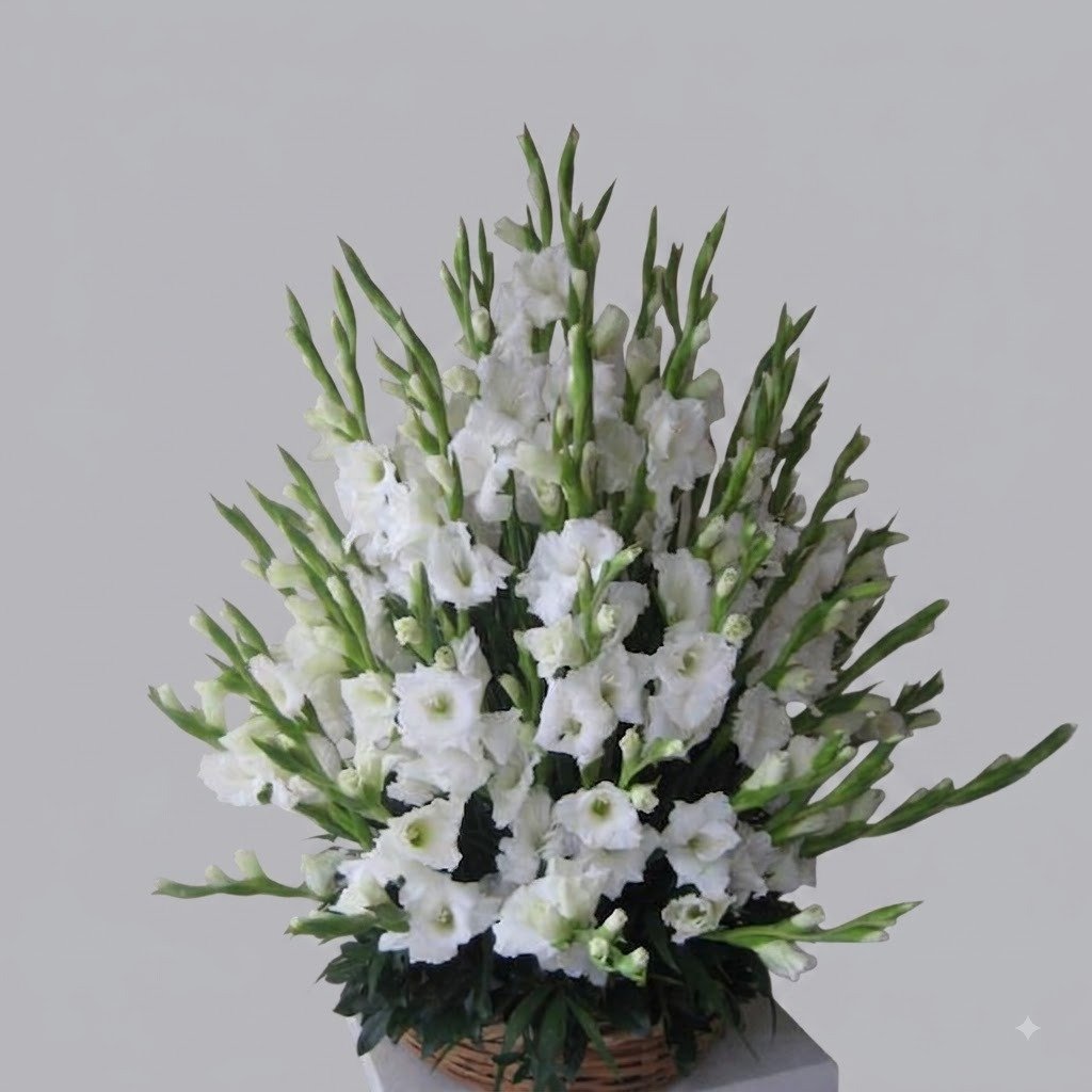 Gladiolus Flower vase - One side